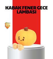 Northcity Pumpkin LED Night Light Dokunmatik Şarjlı Silikon Gece Lambası - Dekoratif Aydınlatma