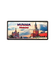 Rusya Moskova Plaka Magnet (Karışık)
