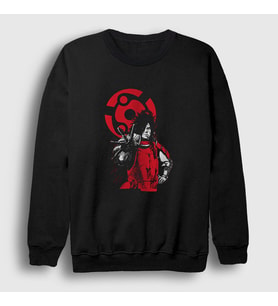 Presmono Unisex Siyah Madara Anime Naruto Sweatshirt 133898tt