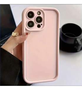 IPHONE 13 Pro Max  Şık ve Kaliteli Silikon Telefon Kılıfı (Pembe)