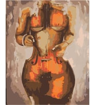 Vücud Bulan Sanat Sayılarla Boyama Seti 50x65 cm (Tuvale Gerili)