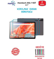 Homtech Alfa 11BT 10.9" İçin Nano Ekran Koruyucu 9h Esnek 2 ADET