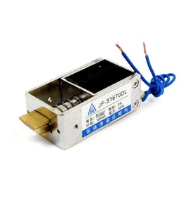 JF-S1670DL Solenoid Kilit DC 12V 2.4A 28W 40N Elektrikli Manyetik Kapı Depo Kasa Kilidi 10mm Dil