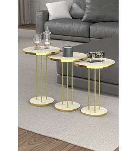 Zigon Sehpa Terra Gold Krem