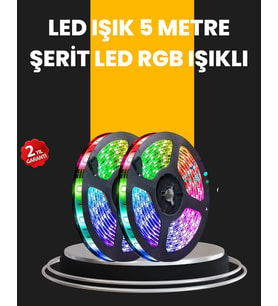 İthalat® 5 Metre Kumandalı Su Geçirmez Şerit Led