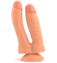 Fastieshop 7.3” Çift Başlı Realistik Çatal Dildo (Ten)