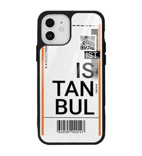 iPhone 12 - 12 Pro Uyumlu Bilet Tasarımlı Glossy Telefon Kılıfı