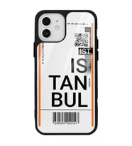 iPhone 12 - 12 Pro Uyumlu Bilet Tasarımlı Glossy Telefon Kılıfı