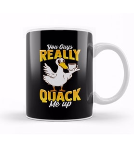 Cute & Funny You Guys Really Quack Me Up Duck Pun Kupa Bardak Porselen