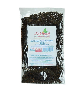 Karabiber Doğal Tane Saf 100 Gr Paket
