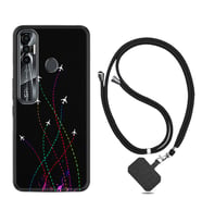 Tecno Spark 6 6 Go 8C 8 Pro 7 7 Pro Kılıf Boyun Askılı Silikon Line Planet 1736