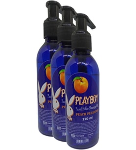Playboy Pure Edible Massage Oil 120ml Şeftali Aromalı Masaj Yağı 3 Adet