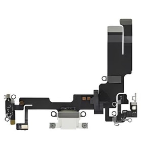 iPhone 14 Şarj Soketi Kulaklık Soketi Full BEYAZ