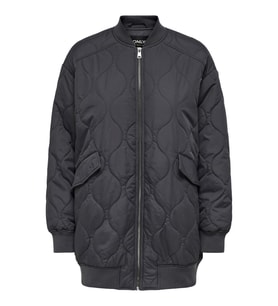 ONLTINA LONG QUILTED JACKET OTW (Siyah)