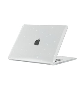 Apple MacBook Air 15" M3 A3114 Kılıf Simli Ön Arka Kapak (Renksiz)