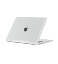 Apple MacBook Air 15" M3 A3114 Kılıf Simli Ön Arka Kapak (Renksiz)