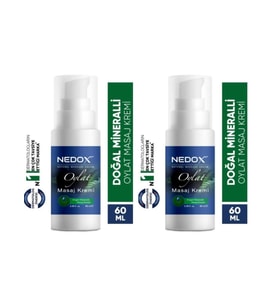 NEDOX 2 Adet Doğal Mineralli Ağrı Kesici Oylat Masaj Kremi 60 Ml