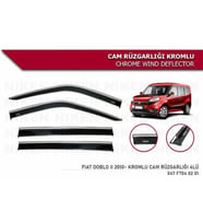 Fiat Doblo 2 Kromlu Cam Rüzgarlığı Niken 2010+ sonrası modeller (Beyaz)