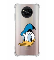 Xiaomi Poco X3 Köşe Korumalı Antişok Kapak Donald Duck Tasarımlı Şeffaf  Kılıf