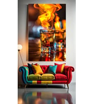 SHOT BARDAKLARI V2 Ev Duvar Salon Güzellik Salonu Ofis Dükkan Dekarasyon Kanvas Tablo (Çok Renkli)