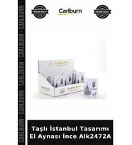 Özel Üretim Hediyelik Şık Aksesuar Taşlı İstanbul Tasarımı El Aynası İnce Alk2472A
