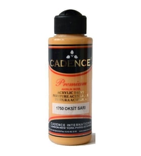 Cadence Premium Akrilik Boya 120 ml. 1750 Oksit sarı 