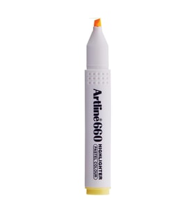 Artline Kesik Uçlu Fosforlu Kalem 1,0-4,0 MM Pastel Sarı (12 Li Paket)
