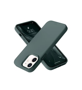 Apple İphone 12 Kılıf Nano İçi Kadife Silikon - Koyu Yeşil