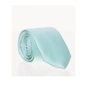 Su Yeşili Slim Fit Düz Renk Dokuma Kravat / DDK-22