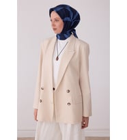 Soyut Desen %100 Twill İpek Eşarp BE29