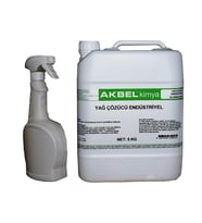 AKBEL YAĞ ÇÖZÜCÜ ENDÜSTRİYEL 5 KG + UYGULAMA SPREYİ (Beyaz - Beyaz)