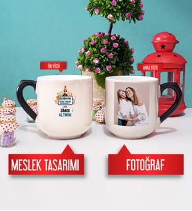 Bilgisayar Öğretmenine Hediye Bilgisayar Öğretmeni Kupa Bardak Oval Sihirli Fotoğraflı
