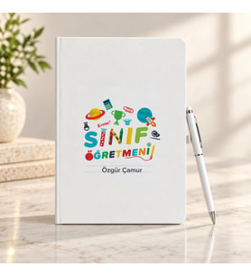 Sınıf Öğretmenine İsme Özel Defter ve Kalem Seti