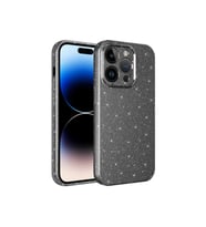 Apple iPhone 14 Pro Uyumlu Kılıf Kamera Korumalı Simli Lüks Zore Koton Kapak (Gri)