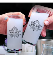 Babaya Hediyelik Tasarım İkili Rakı Bardağı