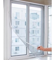 Pencere Sineklik Tülü 100x150 Cm Çift Taraflı Bant Hediyeli Kesilebilir Tül Sineklik Seti