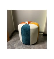 Yuvarlak patchwork puf
