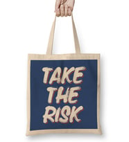 Take The Risk Slogan Bez Çanta Uzun Saplı