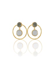 Kadir Jewellery 22 Ayar Altın Kaplama Kadın Halka Küpe -El İşçiliği Ve Hipoalerjenik Küpe