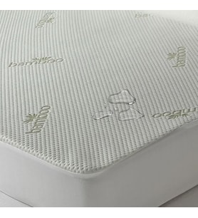 Bamboo Fitted Sıvı Geçirmez Yatak Alezi, Yatak Koruyucu, Bambu Kumaş, Su Geçirmez Özellikli Çift Kişilik 160x200 Cm