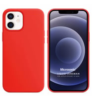 Microsonic Apple iPhone 12 Mini Kılıf Liquid Lansman Silikon Kırmızı