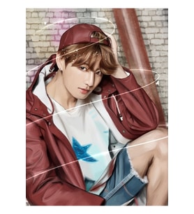 Jungkook Ynwa Tablo Ahşap Poster Dekoratif Kod4159