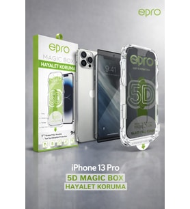 iPhone 13 Pro 5D Magic Box Hayalet Koruma Ekran Camı