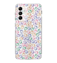 Samsung Galaxy M23  Kamera korumalı Kapak Hello Kitty Tasarımlı  Şeffaf Kılıf