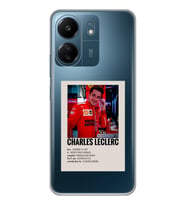 Xiaomi Redmi 13C Uyumlu Charles Leclerc Desenli Şeffaf Telefon Kılıfı