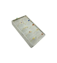 Takı Bileklik Bilezik Kelepçe Standı Gri Süet 15 X 25 Cm