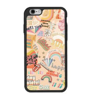 iPhone 6 Plus Vintage Sticker Tasarımlı Glossy Telefon Kılıfı