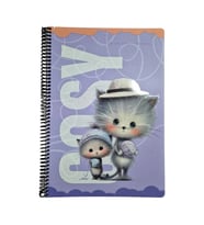 GIPTA COSY SPİRALLİ LX KARTON KAPAK A4 80YP. KARELİ DEFTER 8489 - TEKLİ