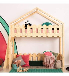 Markaawm Oyun Alanlı Montessori Ranza Yatak Ahşap Çocuk Ranza (Karışık)