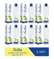 Selin Limon Kolonya Pet 400ML 6'lı Set 2400 ml